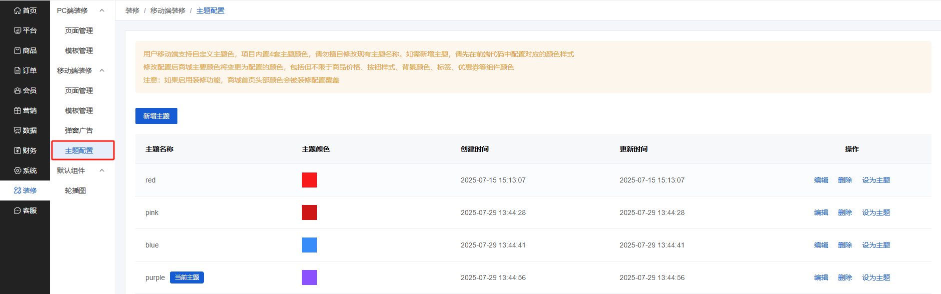 Mall4j 宇宙版(B2B2C多商户)后台操作手册 功能操作示意图