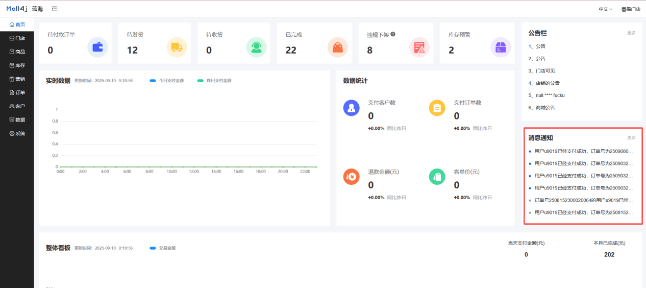 Mall4j 银河版(B2C单商户)后台操作手册 功能操作示意图