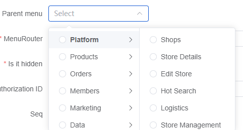 Mall4j 跨境多商户版后台操作手册 功能操作示意图
