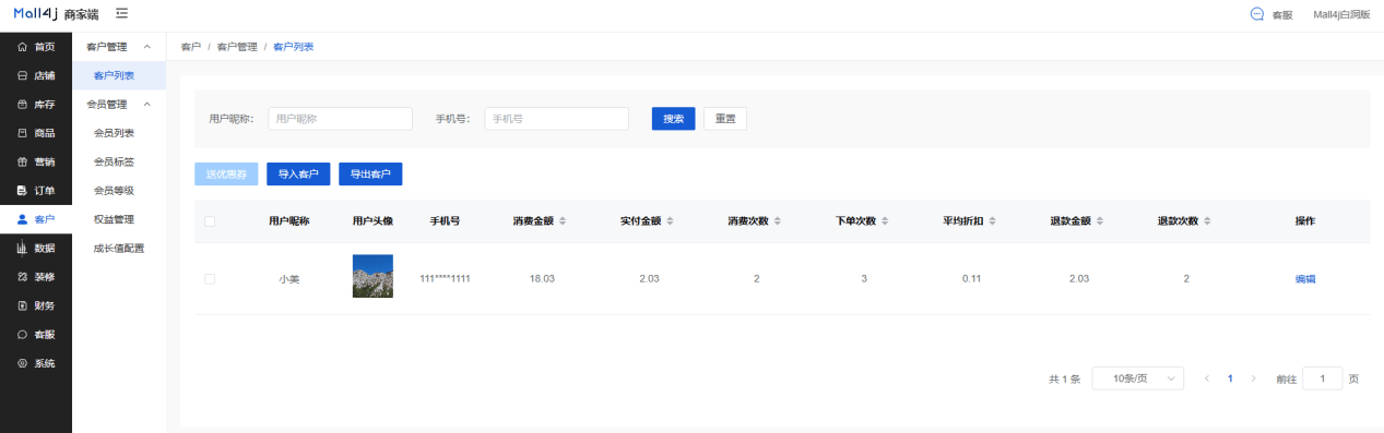 Mall4j 白洞版(S2B2C供应链)后台操作手册 功能操作示意图