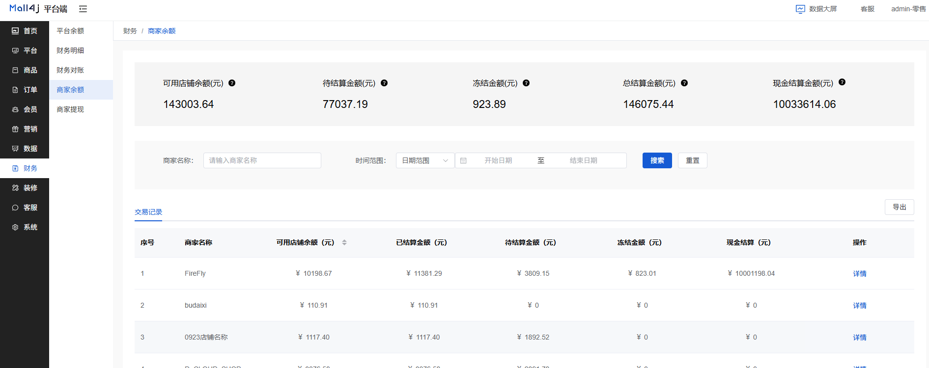 Mall4j 白洞版(S2B2C供应链)后台操作手册 功能操作示意图