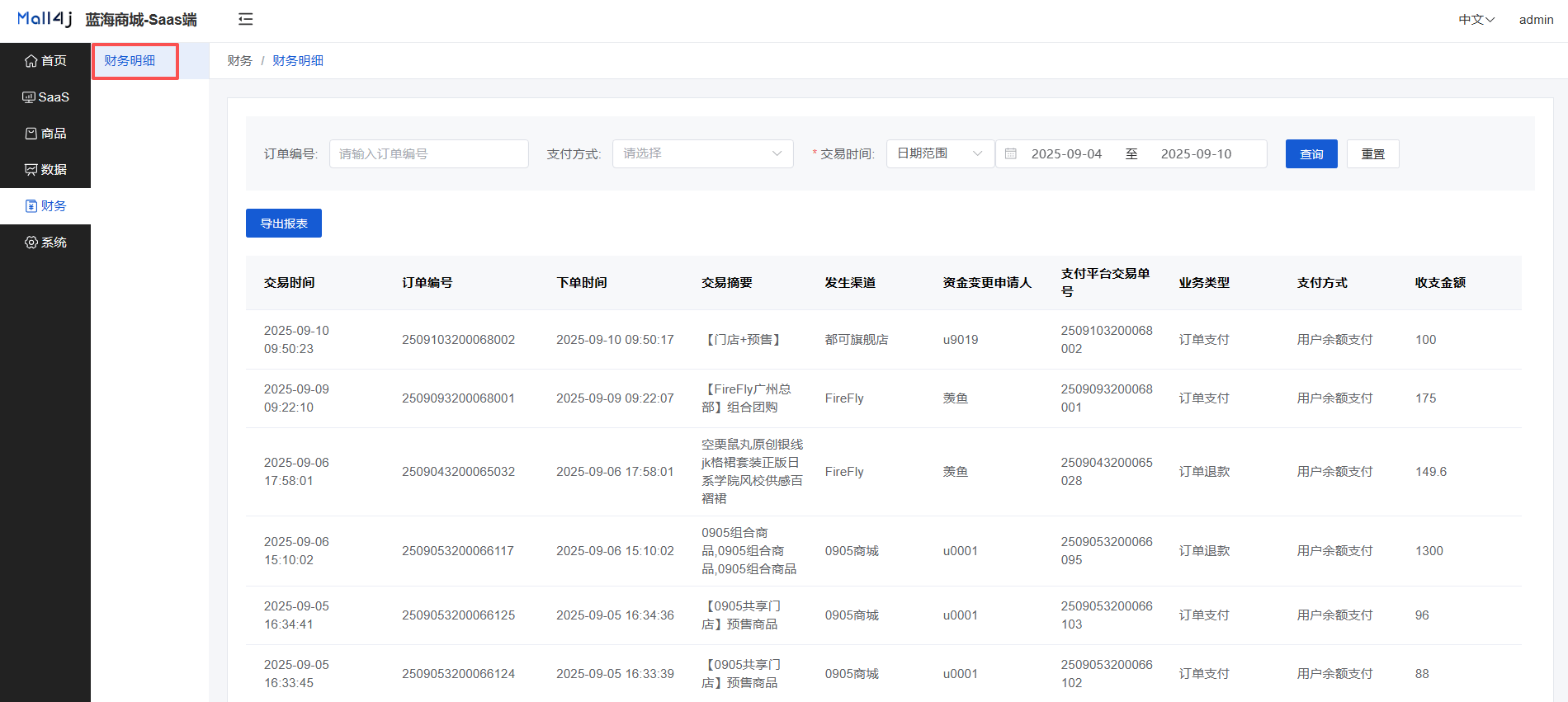 Mall4j 环宇版(SaaS多租户单商户)后台操作手册 功能操作示意图