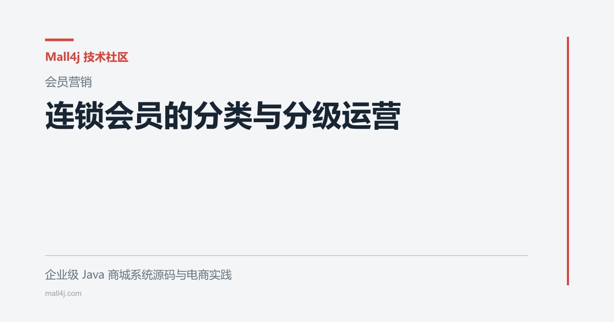 连锁会员的分类与分级运营文章封面