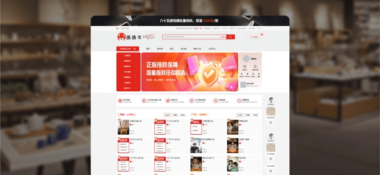 PC端案例界面